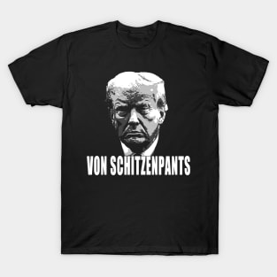 von schitzenpants black and white T-Shirt